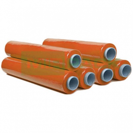 Стрейч пленка ручная 500 мм 23 мкм 2,2 кг оранжевая - Вид 1